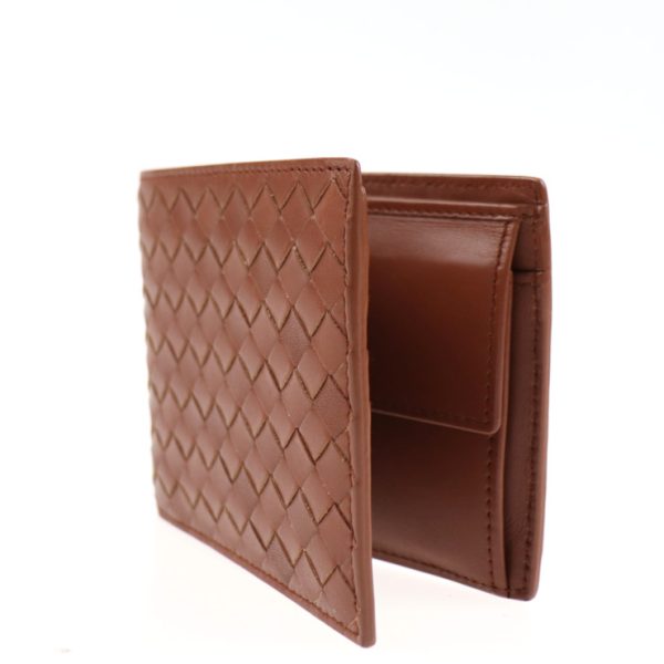 2025023002309 2 Bottega Veneta Intrecciato Bifold Wallet Leather Brown