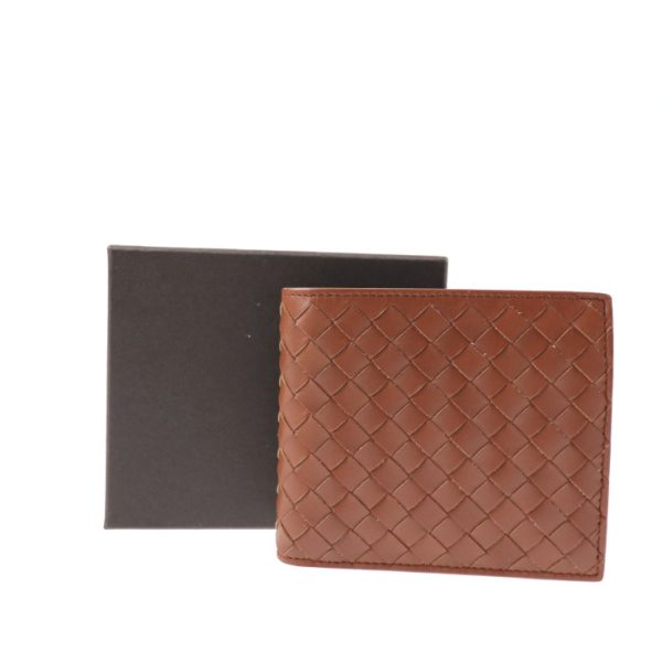 2025023002309 8 Bottega Veneta Intrecciato Bifold Wallet Leather Brown