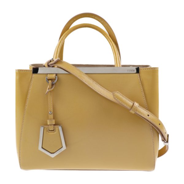 2025033007224 1 Fendi Petit Toujours Enamel Handbag Yellow