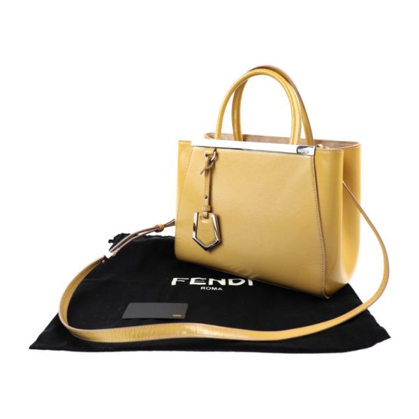 2025033007224 9 Fendi Petit Toujours Enamel Handbag Yellow