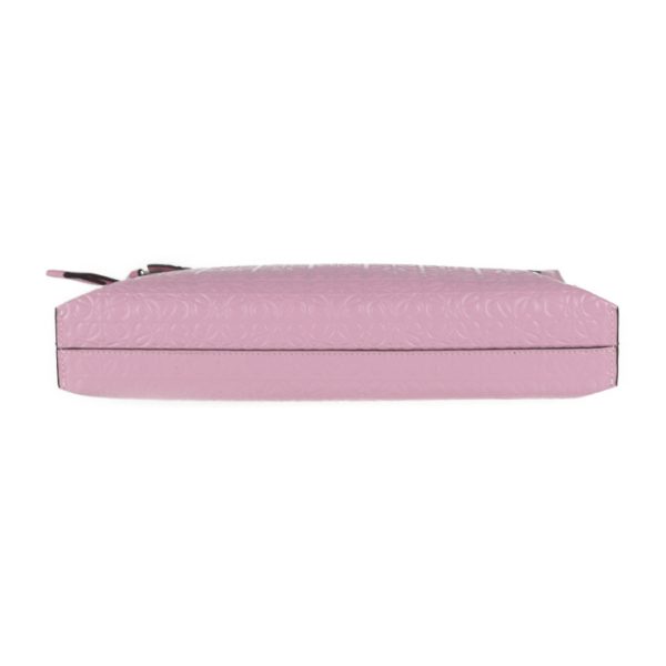 2025113002489 4 Loewe T Pouch Repeat Anagram Leather Clutch Bag Pink