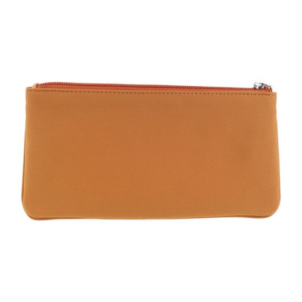 2026083007336 3 Salvatore Ferragamo Vara Canvas Cosmetic Pouch Orange