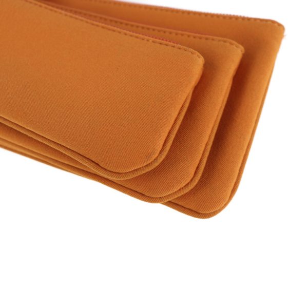 2026083007336 7 Salvatore Ferragamo Vara Canvas Cosmetic Pouch Orange