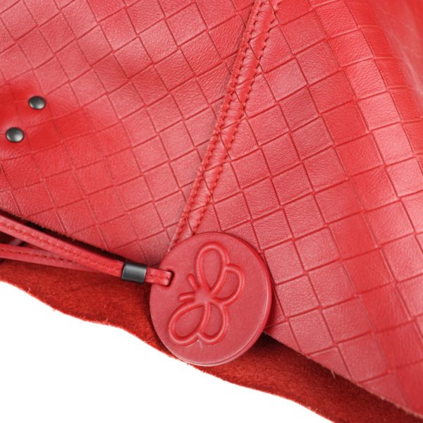 2026113007569 7 Bottega Veneta Intreccio Mirage Tote Bag Leather Red