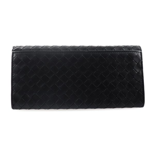 2027053007320 3 Bottega Veneta Intrecciato Long Wallet Leather Black