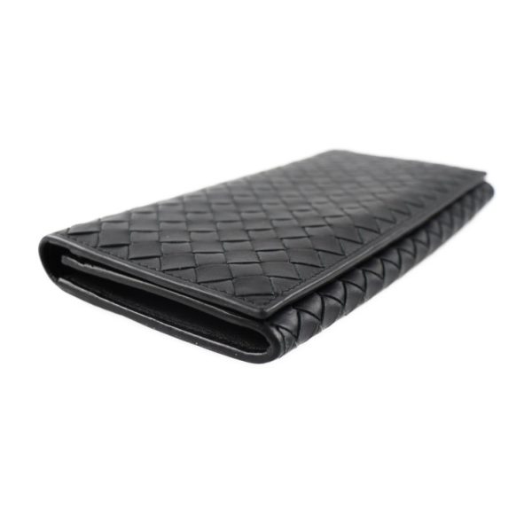 2027053007320 4 Bottega Veneta Intrecciato Long Wallet Leather Black