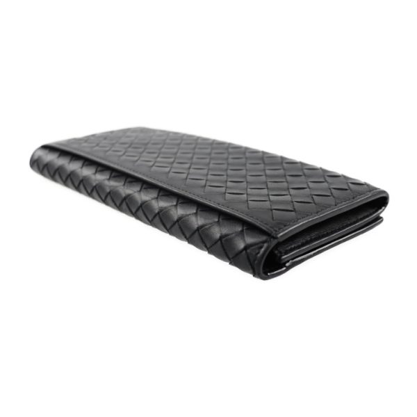 2027053007320 5 Bottega Veneta Intrecciato Long Wallet Leather Black