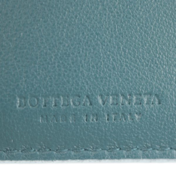 2027053007321 8 Bottega Veneta Intrecciato Tri Fold Wallet Leather Light Blue