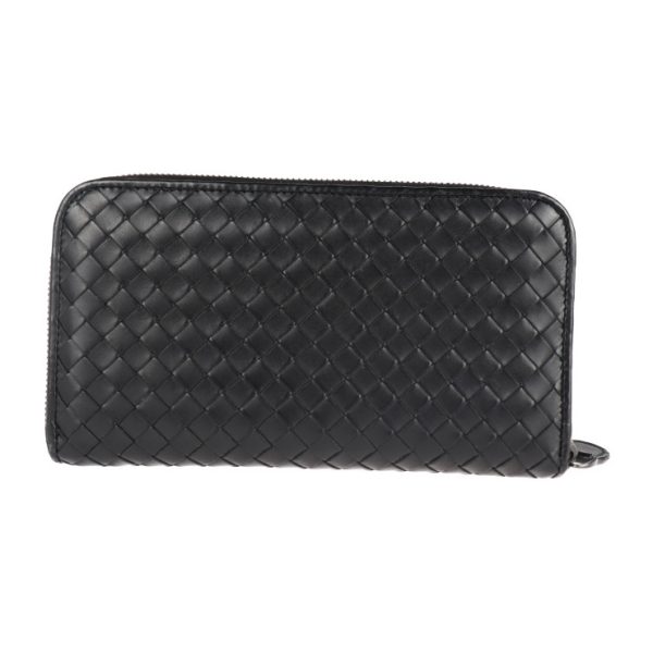 2027103002467 3 Bottega Veneta Intrecciato Long Wallet Leather Black