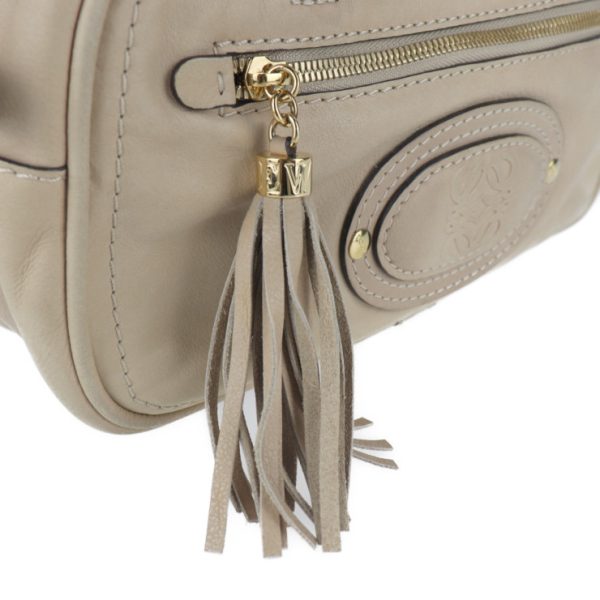 2027103002473 7 Loewe Madrid Anagram Leather Handbag Light Beige