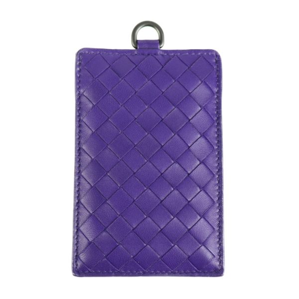 2028073002368 1 Bottega Veneta Intrecciato Card Case Leather Purple