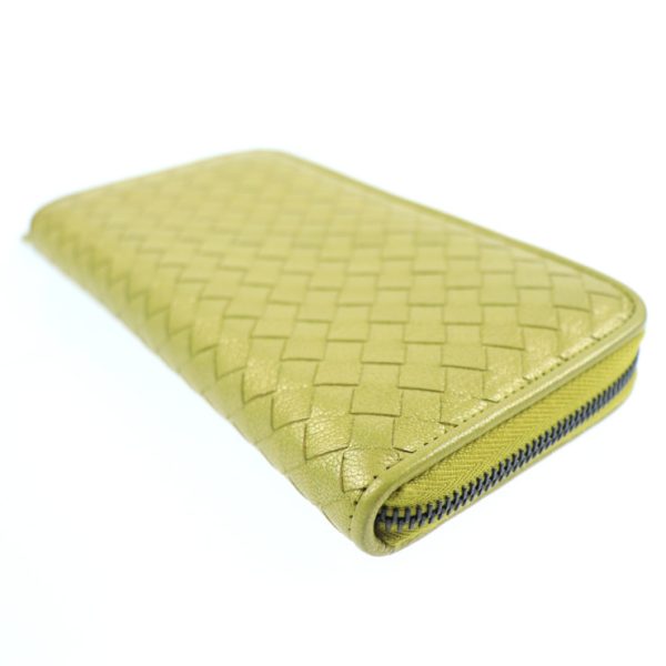 2029013007294 7 Bottega Veneta Intrecciato Long Wallet Leather Ancient Gold