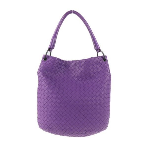 2029093002494 1 Bottega Veneta Intrecciato Handbag Leather Purple