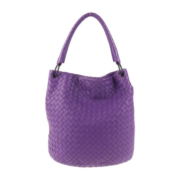 2029093002494 3 Bottega Veneta Intrecciato Handbag Leather Purple