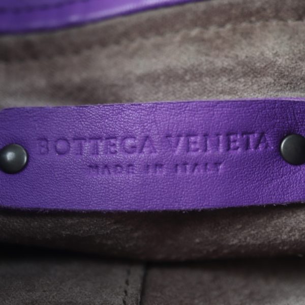 2029093002494 9 Bottega Veneta Intrecciato Handbag Leather Purple