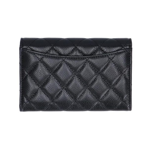 20294 2 Chanel Matelasse Caviar Skin Tri fold Wallet