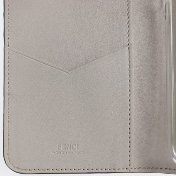 2031033002009 5 Fendi iPhone X Case Leather Beige Brown