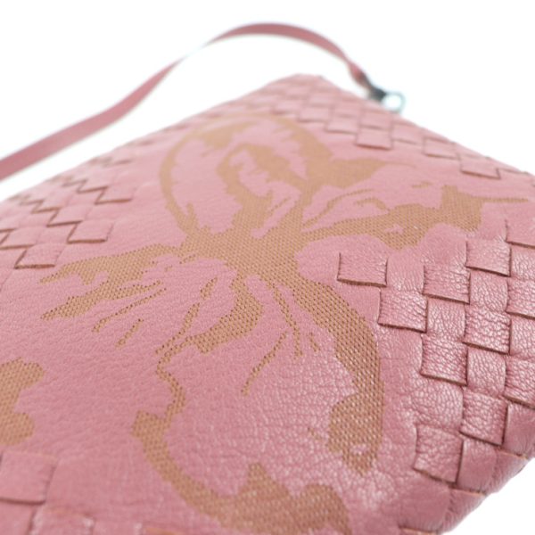 2031033002032 7 Bottega Veneta Intrecciato Clutch Bag Leather Pink