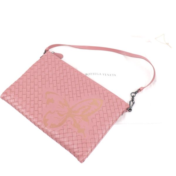 2031033002032 9 Bottega Veneta Intrecciato Clutch Bag Leather Pink