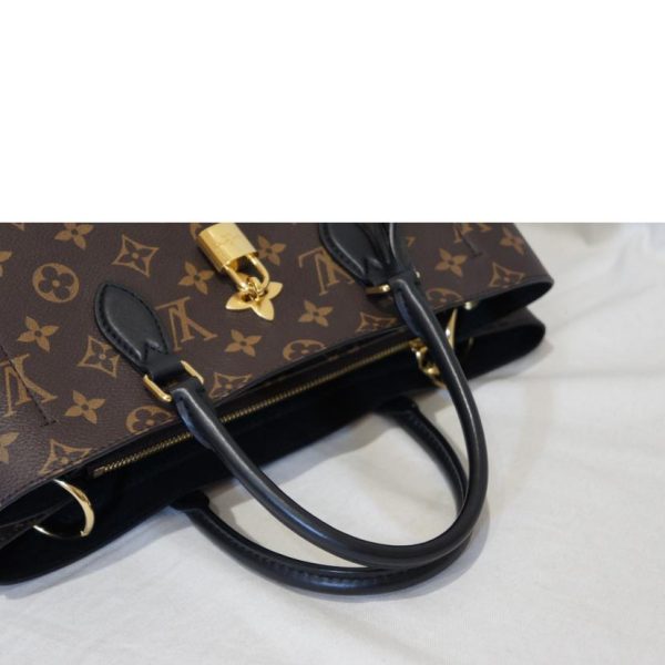 20352 4 Louis Vuitton Monogram Flower Tote Bag Noir