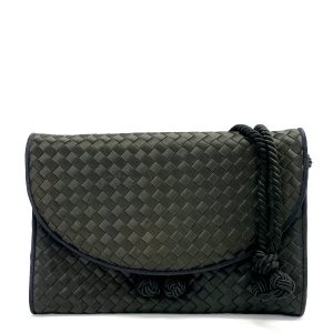 20406397 1 Gucci GG Pattern Shoulder Bag Nylon Black