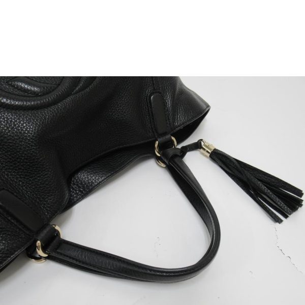 20432 4 Gucci Interlocking Tote Black