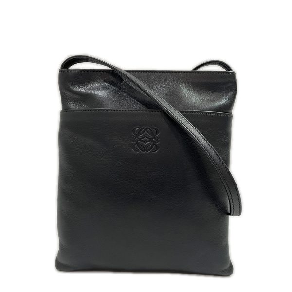 20436829 1 Loewe Anagram Square Mini Crossbody Shoulder Bag Black