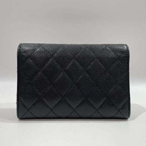 20446017 2 CHANEL Matelasse Cocomark Mini Bifold Chain Wallet