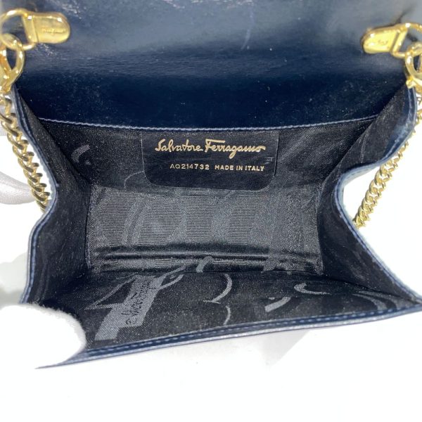 20446944 10 Salvatore Ferragamo Gancini 3Way Waist Pouch Shoulder Bag Navy