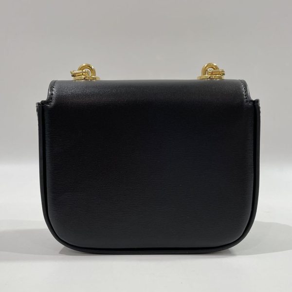 20447503 5 CELINE Mini Triomphe Chain Shoulder Bag Black