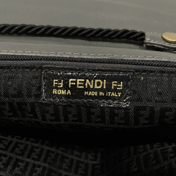 20448774 10 FENDI FF Logo Braided Square Mini Crossbody String Pochette Shoulder Bag