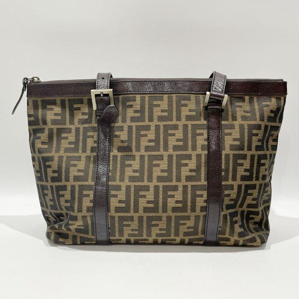 20453538 2 FENDI Zucca All Over Pattern Shoulder Bag