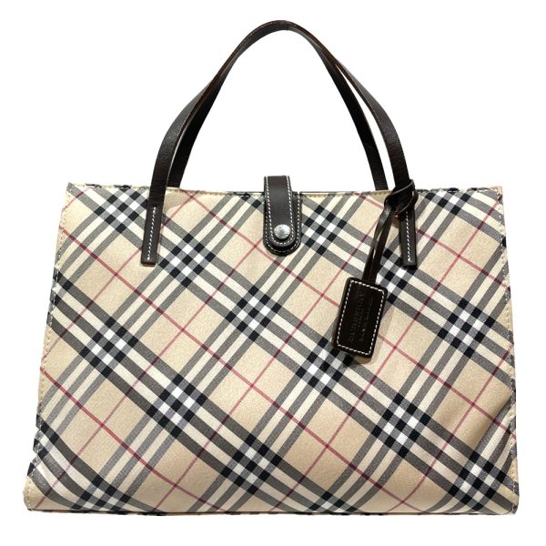 20453727 1 Burberry Blue Label Nova Check Square Handbag