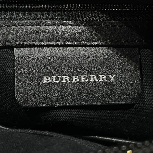 20453729 10 Burberry Check Tweed Side Pocket Handbag Black