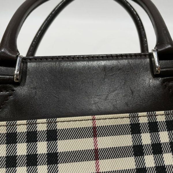 20453745 10 Burberry Logo Plate Nova Check Mini Handbag