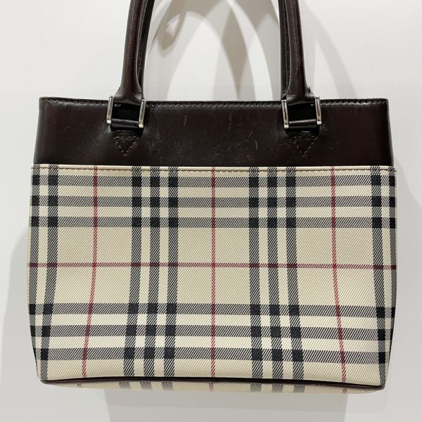 20453745 2 Burberry Logo Plate Nova Check Mini Handbag