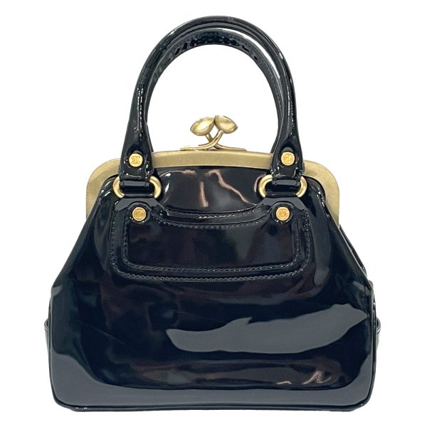 20454817 1 CELINE Macadam Clasp Handbag Black