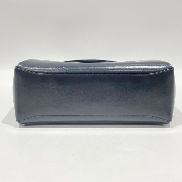 20454925 4 GUCCI Bamboo Turnlock One Shoulder Bag Navy