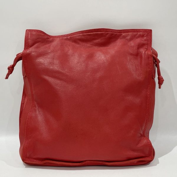 20454936 2 Loewe Anagram Nappa Drawstring Crossbody Shoulder Bag Red