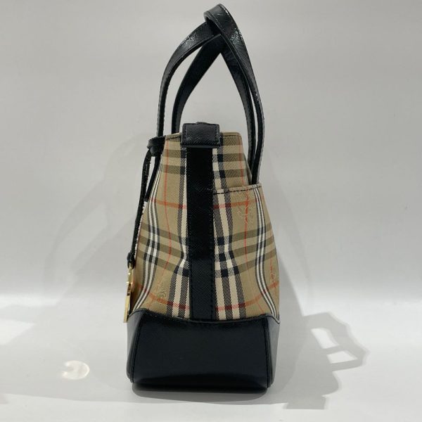 20455020 3 Burberry Logo Check Vintage Mini Tote Handbag