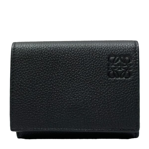 20456083 1 Loewe Anagram Trifold Wallet Black