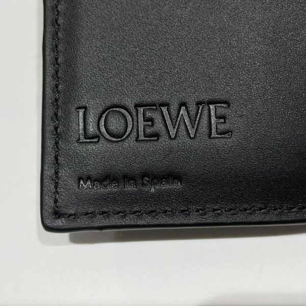 20456083 12 Loewe Anagram Trifold Wallet Black