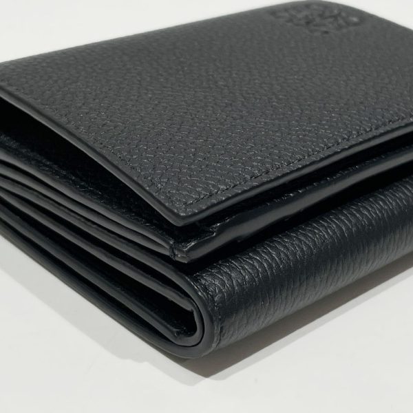 20456083 6 Loewe Anagram Trifold Wallet Black