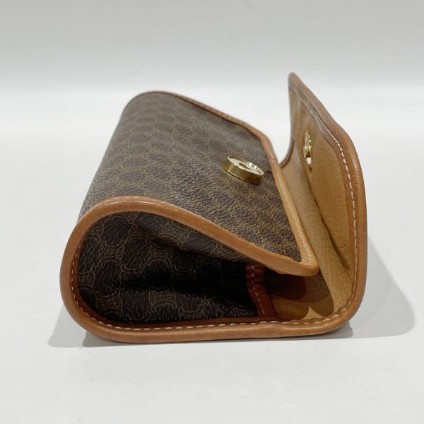 20456622 11 CELINE Macadam Triomphe Pouch Brown