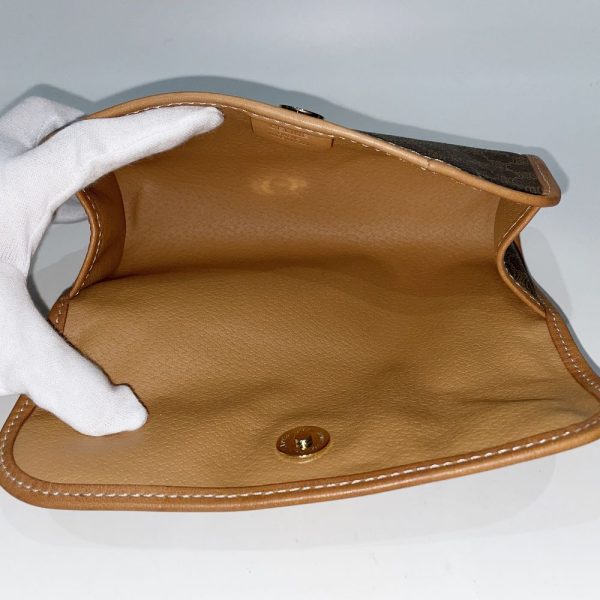 20456622 8 CELINE Macadam Triomphe Pouch Brown