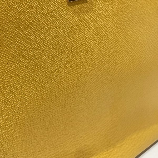 20456623 10 CELINE Logo Plate Handbag Yellow