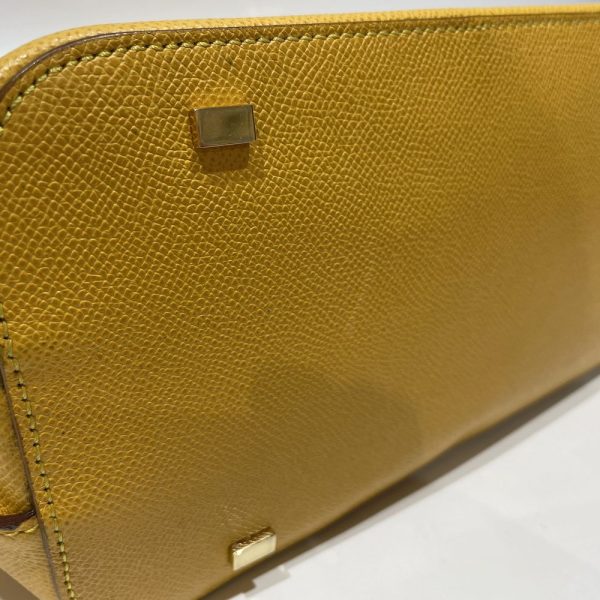 20456623 8 CELINE Logo Plate Handbag Yellow