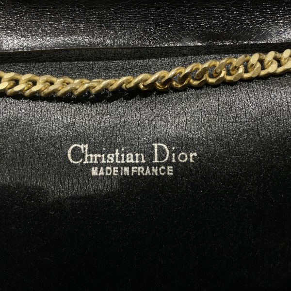 20457844 12 Christian Dior Logo Plate Trotter Chain Crossbody Shoulder Bag