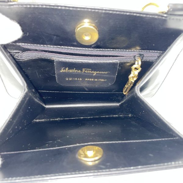 20457912 9 Salvatore Ferragamo Ring Hardware Mini Handbag Black