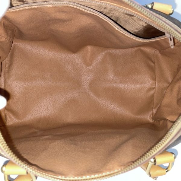 20457952 13 CELINE Macadam Triomphe Boston Bag Brown